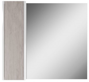 Шкаф-зеркало Uno 80 Дуб серый левый/правый Домино (DU1504HZ) в Серове - serov.ok-mebel.com | фото 2