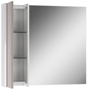 Шкаф-зеркало Uno 80 Дуб серый левый/правый Домино (DU1504HZ) в Серове - serov.ok-mebel.com | фото 4