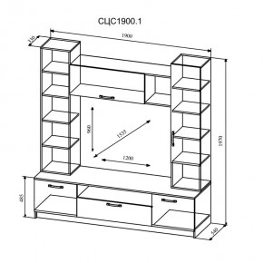 СОФИ Гостиная (модульная) дуб сонома/белый глянец в Серове - serov.ok-mebel.com | фото 11