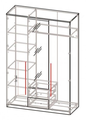 Спальный гарнитур Роксана (модульный) ЯШС в Серове - serov.ok-mebel.com | фото 5