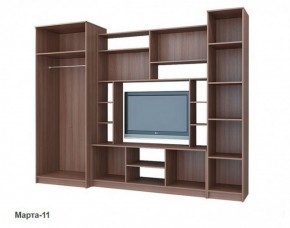 Стенка Марта 11 (Венге/Беленый дуб) в Серове - serov.ok-mebel.com | фото 4