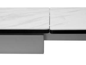 Стол BELLUNO 160 MARBLES KL-99 Белый мрамор матовый, итальянская керамика/ белый каркас, ®DISAUR в Серове - serov.ok-mebel.com | фото 9