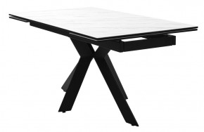 Стол BELLUNO 160 MARBLES KL-99 Белый мрамор матовый, итальянская керамика/ черный каркас, ®DISAUR в Серове - serov.ok-mebel.com | фото 2