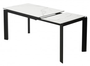 Стол CORNER 120 HIGH GLOSS STATUARIO керамика, стекло/ черный каркас, ®DISAUR в Серове - serov.ok-mebel.com | фото 4