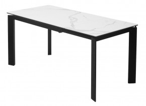 Стол CORNER 120 HIGH GLOSS STATUARIO керамика, стекло/ черный каркас, ®DISAUR в Серове - serov.ok-mebel.com | фото 6