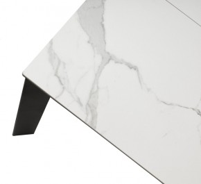 Стол CORNER 120 HIGH GLOSS STATUARIO керамика, стекло/ черный каркас, ®DISAUR в Серове - serov.ok-mebel.com | фото 8