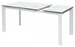 Стол CORNER 120 MATTE STATUARIO Белый мрамор матовый керамика, стекло/ белый каркас, ®DISAUR в Серове - serov.ok-mebel.com | фото 5