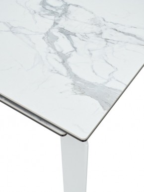 Стол CORNER 120 MATTE STATUARIO Белый мрамор матовый керамика, стекло/ белый каркас, ®DISAUR в Серове - serov.ok-mebel.com | фото 6