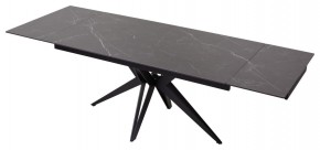 Стол FORIO 160 MATT BLACK MARBLE SOLID CERAMIC / BLACK, ®DISAUR в Серове - serov.ok-mebel.com | фото 5