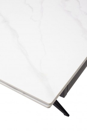 Стол FORIO 160 MATT WHITE MARBLE SOLID CERAMIC / BLACK, ®DISAUR в Серове - serov.ok-mebel.com | фото 9