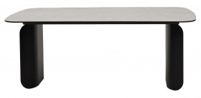 Стол NORD 200 TL-102 Бежевый мрамор, испанская керамика / черный каркас, ®DISAUR в Серове - serov.ok-mebel.com | фото 4