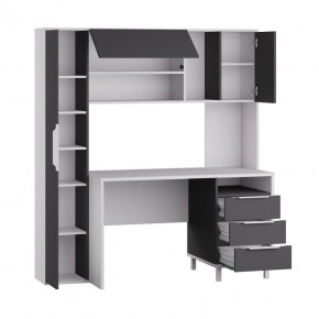 Стол рабочий 12.95 N Комфорт (Белый премиум, Серый Шифер) в Серове - serov.ok-mebel.com | фото 2