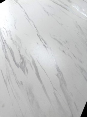 Стол VASTO 180 MARBLES KL-99 Белый мрамор матовый, итальянская керамика/ черный каркас, ®DISAUR в Серове - serov.ok-mebel.com | фото 3