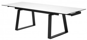 Стол VASTO 180 MARBLES KL-99 Белый мрамор матовый, итальянская керамика/ черный каркас, ®DISAUR в Серове - serov.ok-mebel.com | фото 9