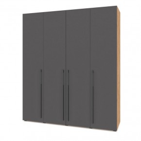 СТОУН С41 Шкаф 4-х створчатый (дуб золотой/графит) в Серове - serov.ok-mebel.com | фото