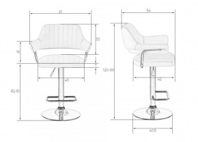 Стул барный DOBRIN CHARLY LM-5019 (черный) в Серове - serov.ok-mebel.com | фото 2