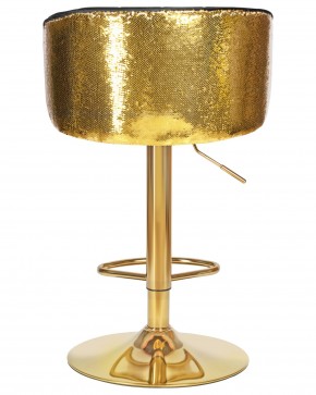 Стул барный DOBRIN DARCY GOLD SHINY, черный велюр с золотыми пайетками в Серове - serov.ok-mebel.com | фото 5