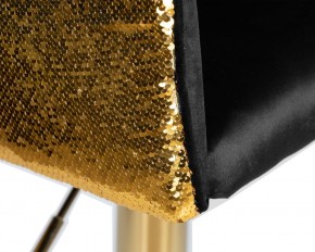 Стул барный DOBRIN DARCY GOLD SHINY, черный велюр с золотыми пайетками в Серове - serov.ok-mebel.com | фото 7