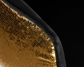 Стул барный DOBRIN DARCY GOLD SHINY, черный велюр с золотыми пайетками в Серове - serov.ok-mebel.com | фото 8
