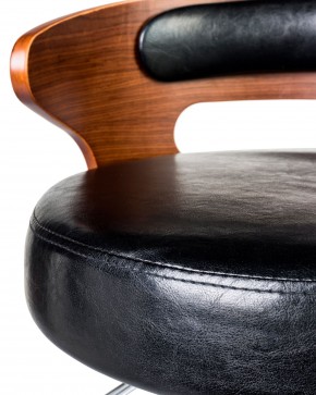 Стул барный DOBRIN FRED BLACK, коричневое дерево, чёрный в Серове - serov.ok-mebel.com | фото 6