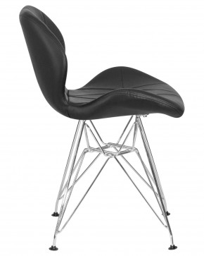Стул обеденный DOBRIN BUTTERFLY CHROME, ножки хром, цвет чёрный в Серове - serov.ok-mebel.com | фото 3