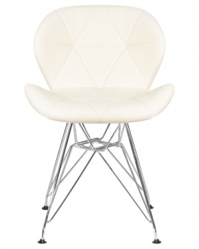 Стул обеденный DOBRIN BUTTERFLY CHROME, ножки хром, цвет кремовый в Серове - serov.ok-mebel.com | фото 6