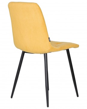 Стул обеденный DOBRIN CHILLY ROMBO, Горчичный Simple 15, основание черное в Серове - serov.ok-mebel.com | фото 4