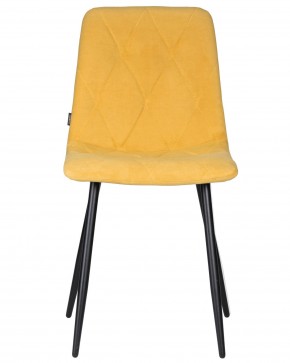 Стул обеденный DOBRIN CHILLY ROMBO, Горчичный Simple 15, основание черное в Серове - serov.ok-mebel.com | фото 6