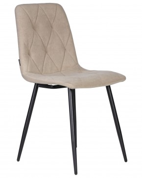 Стул обеденный DOBRIN CHILLY ROMBO, Капучино Simple 05, основание черное в Серове - serov.ok-mebel.com | фото 2