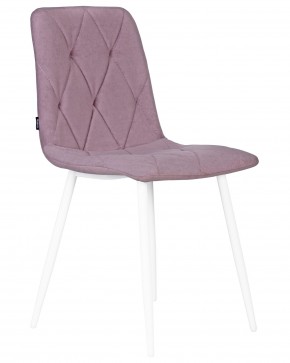 Стул обеденный DOBRIN CHILLY ROMBO, Лавандовый Simple 48, основание белый в Серове - serov.ok-mebel.com | фото 2