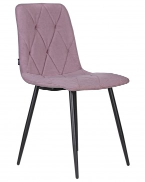 Стул обеденный DOBRIN CHILLY ROMBO, Лавандовый Simple 48, основание черное в Серове - serov.ok-mebel.com | фото 2