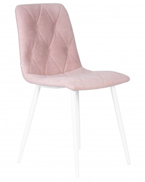 Стул обеденный DOBRIN CHILLY ROMBO, Розовый Simple 03, основание белый в Серове - serov.ok-mebel.com | фото 2