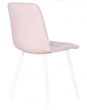 Стул обеденный DOBRIN CHILLY ROMBO, Розовый Simple 03, основание белый в Серове - serov.ok-mebel.com | фото 4