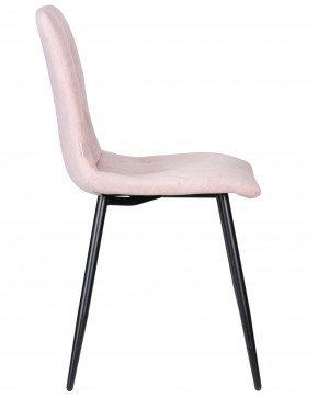 Стул обеденный DOBRIN CHILLY ROMBO, Розовый Simple 03, основание черное в Серове - serov.ok-mebel.com | фото 3