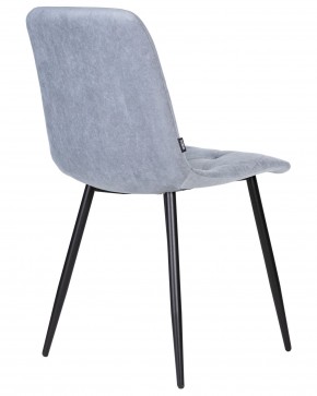 Стул обеденный DOBRIN CHILLY ROMBO, Серо-голубой Simple 26, основание черное в Серове - serov.ok-mebel.com | фото 4