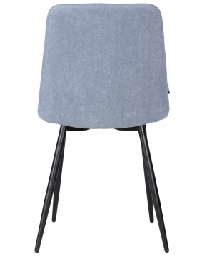 Стул обеденный DOBRIN CHILLY ROMBO, Серо-голубой Simple 26, основание черное в Серове - serov.ok-mebel.com | фото 5