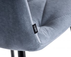 Стул обеденный DOBRIN CHILLY ROMBO, Серо-голубой Simple 26, основание черное в Серове - serov.ok-mebel.com | фото 7