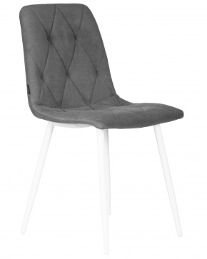 Стул обеденный DOBRIN CHILLY ROMBO, Серый Simple 33, основание белый в Серове - serov.ok-mebel.com | фото 2