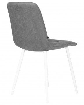 Стул обеденный DOBRIN CHILLY ROMBO, Серый Simple 33, основание белый в Серове - serov.ok-mebel.com | фото 4