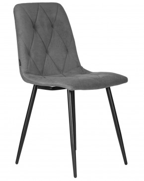Стул обеденный DOBRIN CHILLY ROMBO, Серый Simple 33, основание черное в Серове - serov.ok-mebel.com | фото 2