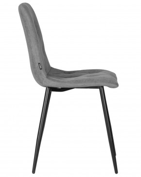 Стул обеденный DOBRIN CHILLY ROMBO, Серый Simple 33, основание черное в Серове - serov.ok-mebel.com | фото 3