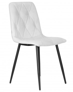Стул обеденный DOBRIN CHILLY ROMBO, Светло-серый Simple 29, основание черный в Серове - serov.ok-mebel.com | фото 2