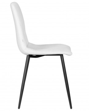 Стул обеденный DOBRIN CHILLY ROMBO, Светло-серый Simple 29, основание черный в Серове - serov.ok-mebel.com | фото 3