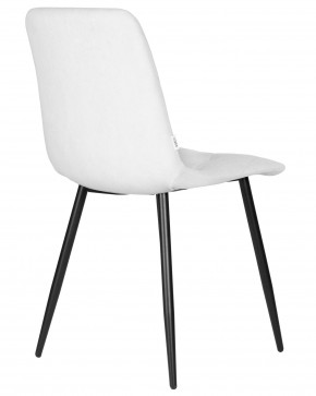 Стул обеденный DOBRIN CHILLY ROMBO, Светло-серый Simple 29, основание черный в Серове - serov.ok-mebel.com | фото 4