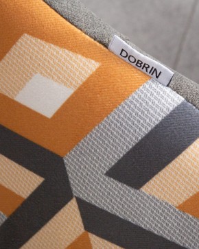 Стул обеденный DOBRIN MARKUS, ЭМАЛЬ ЧЕРНЫЙ МУАР ткань Candy Graphite+Escada Ochre в Серове - serov.ok-mebel.com | фото 10