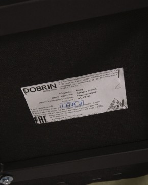 Стул обеденный DOBRIN ROBY, ЭМАЛЬ ЧЕРНЫЙ МУАР велюр Catania Forest в Серове - serov.ok-mebel.com | фото 12