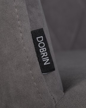 Стул обеденный DOBRIN ROBY, ЭМАЛЬ ЧЕРНЫЙ МУАР велюр Catania Stone в Серове - serov.ok-mebel.com | фото 7