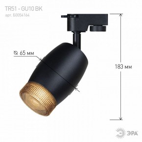 Светильник на штанге Эра  TR51 - GU10 BK в Серове - serov.ok-mebel.com | фото 4