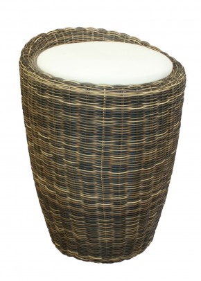 Табурет с местом для хранения LM-1100Rattan, кремовый в Серове - serov.ok-mebel.com | фото