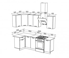 ТЕХНО Кухонный гарнитур угловой 1,8х1,1 м Компоновка №6 в Серове - serov.ok-mebel.com | фото 6